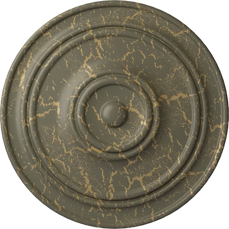 Ekena Millwork Classic Ceiling Medallion (For Canopies up to 5 1/2"), 21 7/8"OD x 2 3/8"P, Witch Hazel Crackle CM22CLWHC